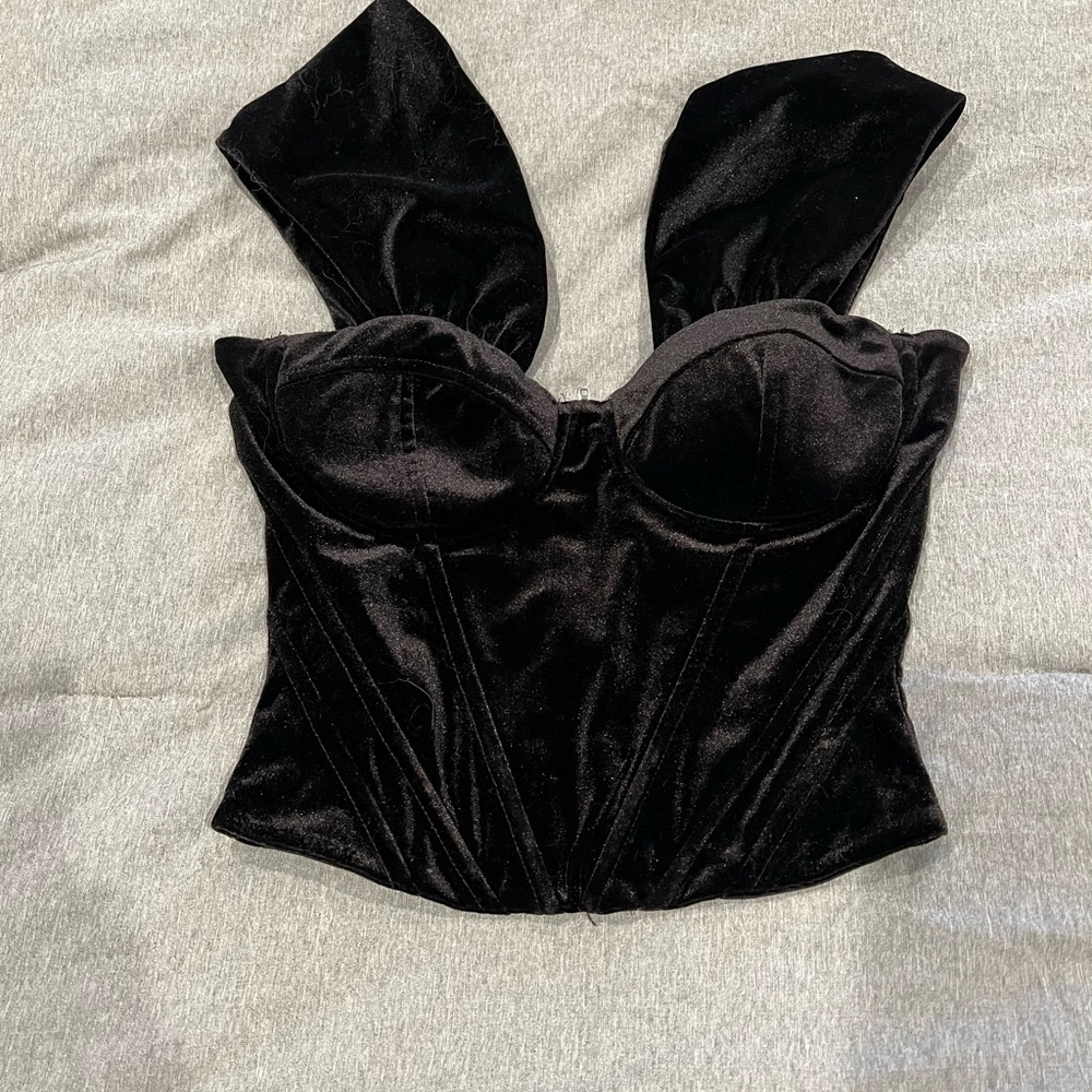 Velvet corset